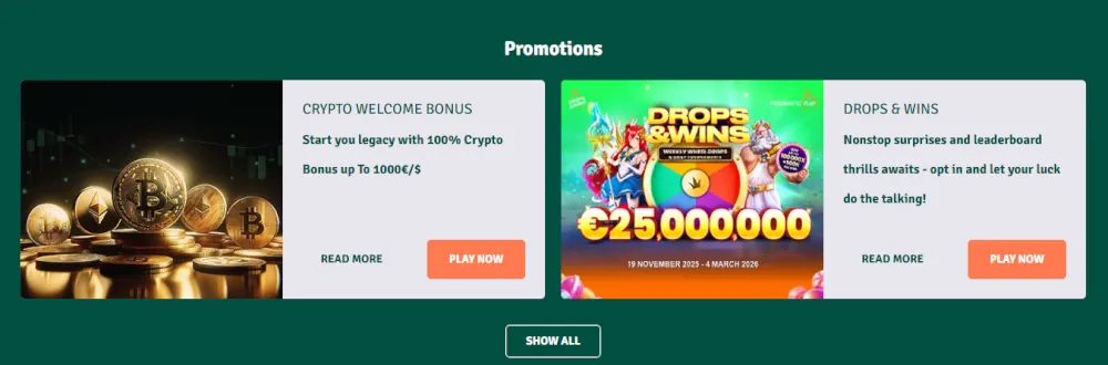 Staxino Casino Promotions